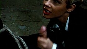 kelly trump gives a nice blowjob and receives cumshot in mouth