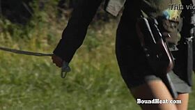 Take this punishment, submissive slave, as I give you a hot oily massage.