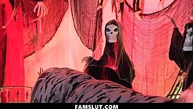 Hell yeah! Vampire daddy banging stepdaughters and wife in wild ritual!