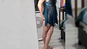 Pretty Latina Girl Dances Sensually In Lingerie, Leading To Unexpected Solo Moments