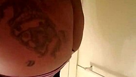 Bbws tease and strip in retro blue films