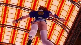 DOA-K-F11 W showcases stunning dance moves in panties