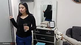 Hardcore sex with a hot Colombian MILF and amateur