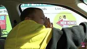 smoking hot police woman stops a guy so she can fuck him doggy style