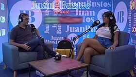 Giant titted latina rosxanagutierrez penetrated by the fuck machine on juan bustos podcast