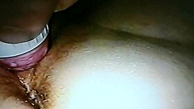Old amateur wife has sex with her husband while blindfolded and using a rabbit vibrator
