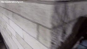 Public humiliation for brazen slut on a dirty sidewalk
