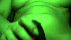Anal masturbation with a toy