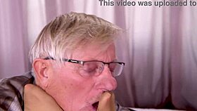 Blonde with shaved pussy gives blowjob before doggystyle anal fuck, ending with cum in mouth on Valentine's Day.