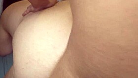 Big tits and ass, horny BBW gets it hard in the ass