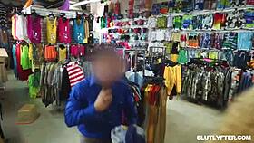 Intriguing Officer Nathan Bronson Ensures Brunette Ophelia Purr Won't Relapse With Licking, Doggystyle, And Handjob In Office