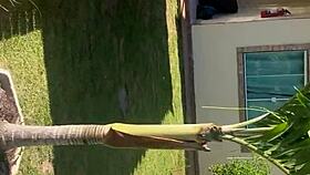 amateur backstage video of women partying in mansion