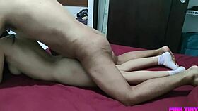 My cute Japanese stepsister studies while I stare at her perfect tight ass. Can I resist?