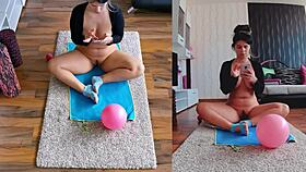 I am unleashing my sensual side in this dual cam naked yogo workout, exposd for all to see