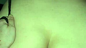 New amateur Amber has her wet pussy fucked by a daddy with a rope and collar