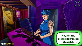 Lets play cybersluts 2077 with big tits fingering masturbation and cumshot.