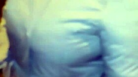 My stepmother in homemade mature flashing on the street.