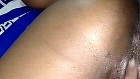 Ebony girl moans, 'Fuck my big pussy'