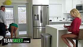 Santa is on the prowl for pussy, spanking and teasing with big tits and ass for orgasm.