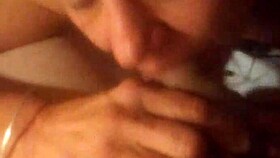 My girlfriend loves to give me a wet blowjob