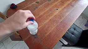 Close up and personal with an amateur with a big dick in a British homemade video