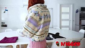 Redhead Atenea joins big cock lovers and gets fucked hard