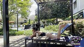 Stacxxxs’ sizzling pool party with a Hawaiian beauty