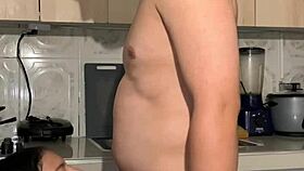 Stepmother’s secret desire for kitchen intimacy with stepson