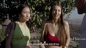 Asian step sis fucking bareback!