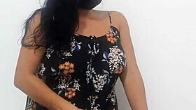 Amateur video of a woman dancing and exposing her body