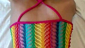 Candie Cross bends over in doggystyle