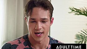 Redhead cougar lauren phillips comforts boyfriend with huge tits cumshot