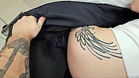 horney step sis renee rose begs for creampie in roleplay with danny dirt before dinner