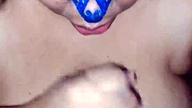 drinking milk from a huge dick in deepthroat and anal action