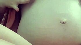 Pregnant MILF Girlfriend Masturbating Her Pussy