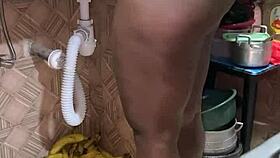 Swingers family, is this ebony milf wife taking big cock in her ass at home?