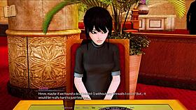 Visual novel-style gameplay in Harem Hotel 239