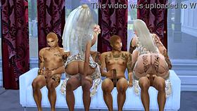 Paula and lana group scene with bbc