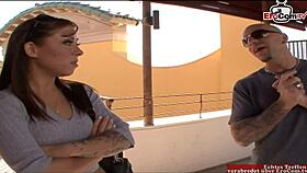 Tattooed Brunette Teen Takes Monster Cock In First Porn Shoot