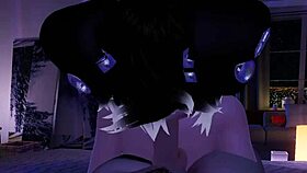 A femboy gives a blowjob and a handjob in a virtual reality experience