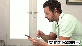 Step-uncle with a big dick seduces his step-niece, a college girl
