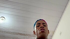 skinny latina babe told husband she was working but found her in vila mimosa giving blowjob and banging in vip presence