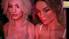 Feeling the excitement in this curvy 3d babe's cute outfit on the dik route