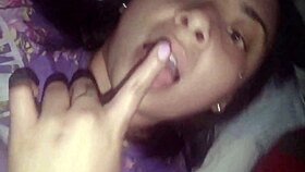 before work, she gets ready with morning routines at home