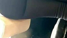 Young 18+ girl shows off her big ass in raw action