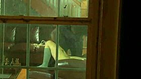 Black BDSM master teases his submissive partner outdoors and brings her to the climax