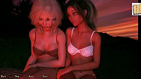 Feeling the excitement in this curvy 3d babe's cute outfit on the dik route