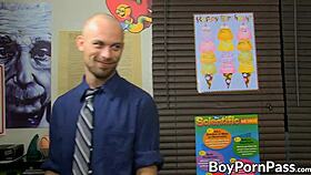 A hairy twink gets his ass fucked by his mature teacher