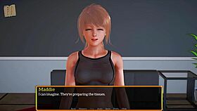 Visual novel with interactive gameplay and walkthrough