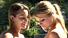 hot lesbian sex during the yoga lesson